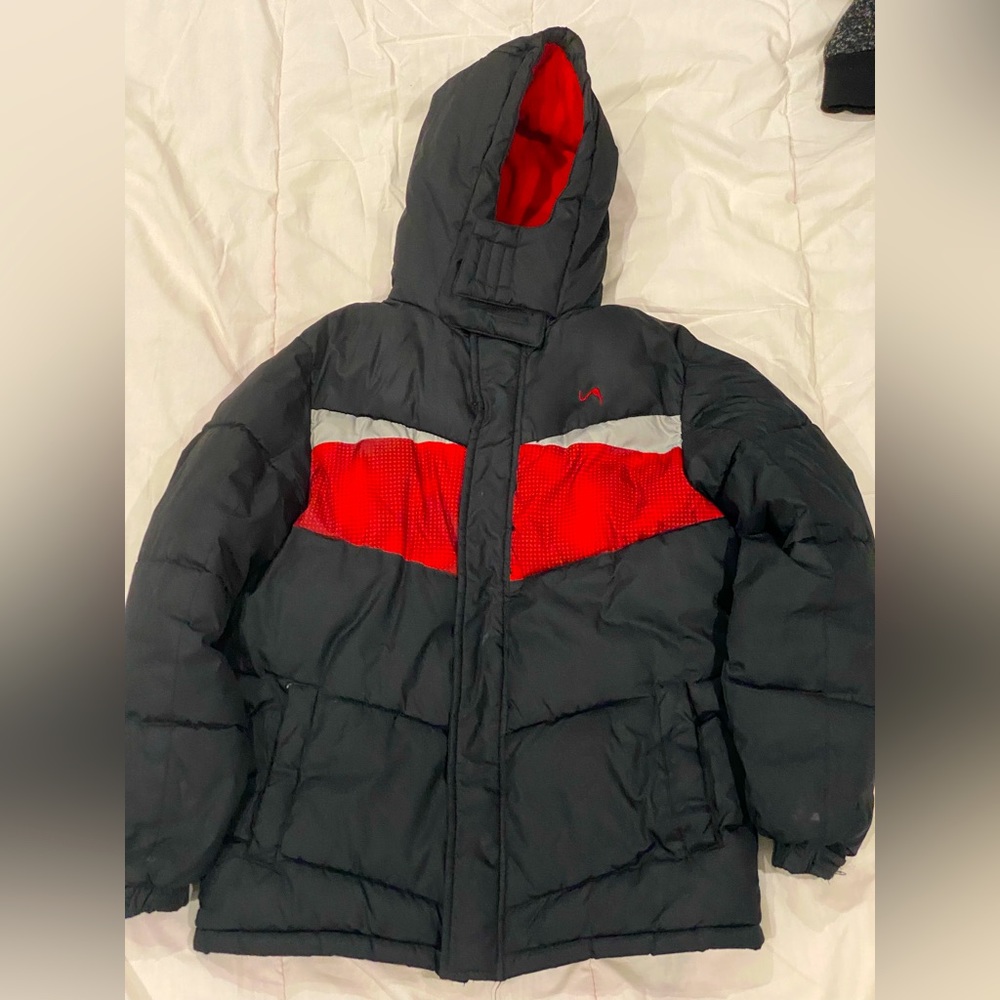 Kids jacket black and red